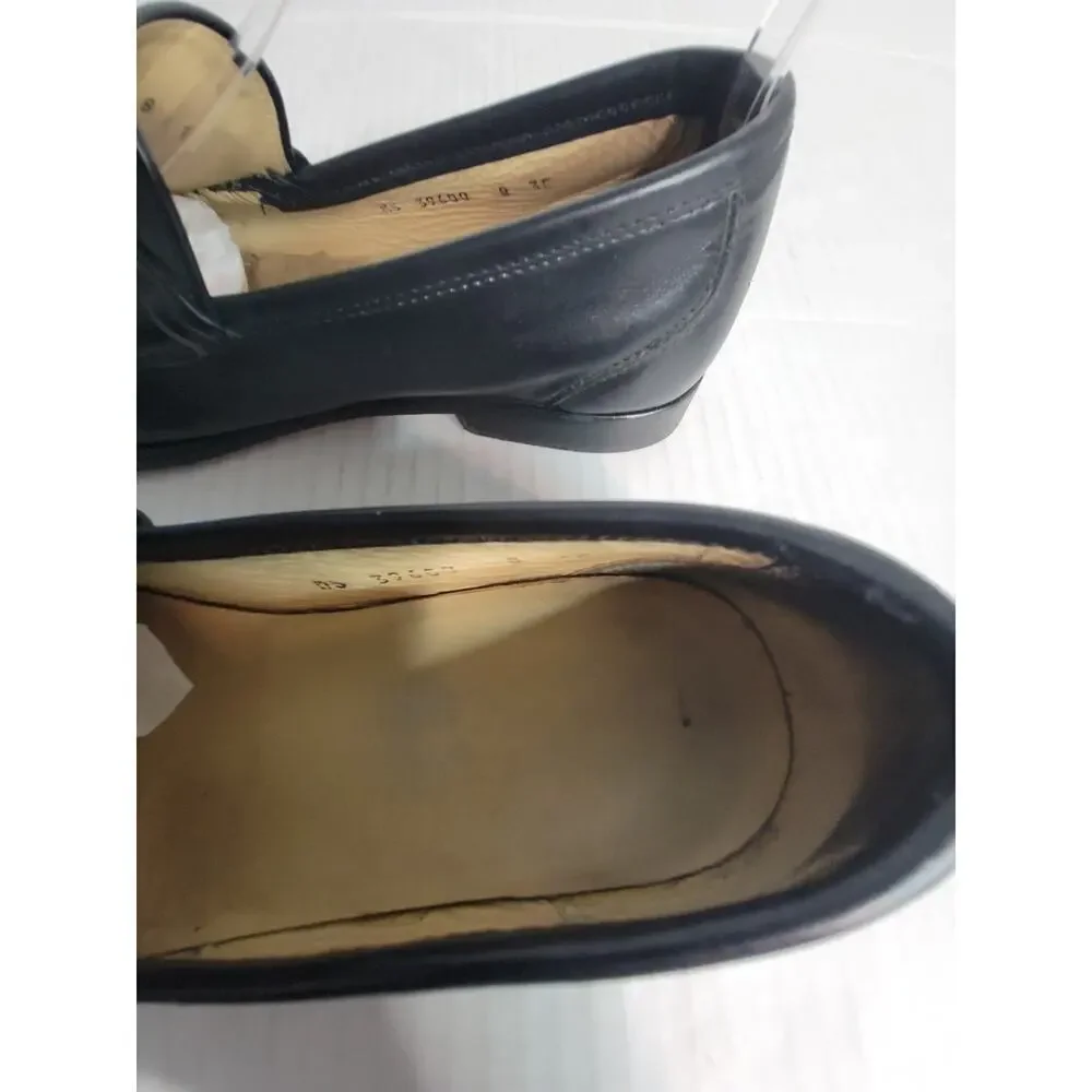 Salvatore Ferragamo Horse Bit loafers Dress Shoes Size 8 3E Black